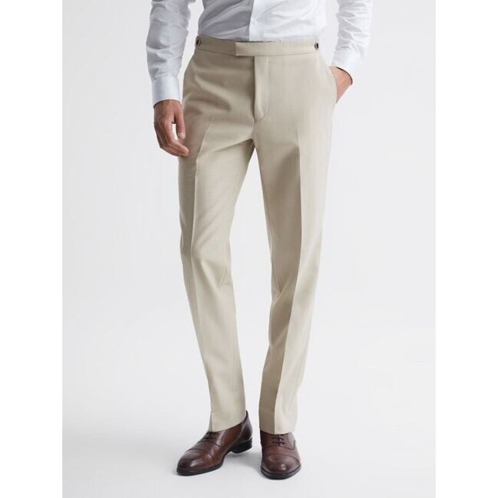Reiss Fine Modern Fit Wool Trousers NWOT 32